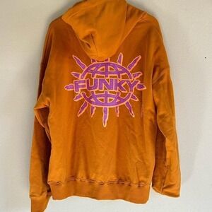 Funky orange snowboard hoodie Size XL #snowboarding #outdoor